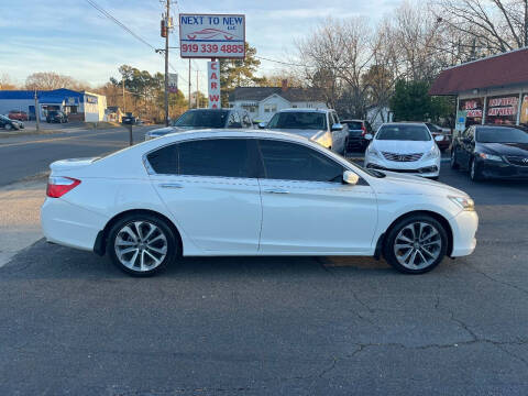 2014 Honda Accord for sale at Next to New in Oxford NC