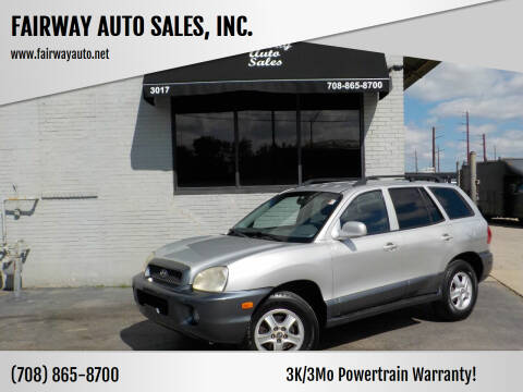 2004 Hyundai Santa Fe for sale at FAIRWAY AUTO SALES, INC. in Melrose Park IL