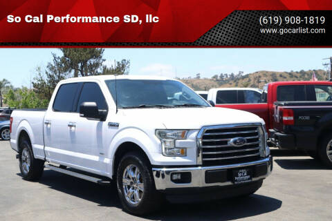 2016 Ford F-150 for sale at So Cal Performance SD, llc in San Diego CA