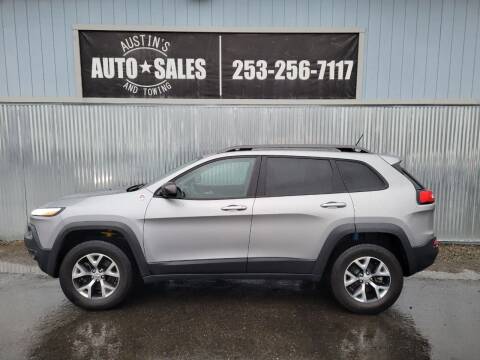 2015 Jeep Cherokee for sale at Austin's Auto Sales in Edgewood WA