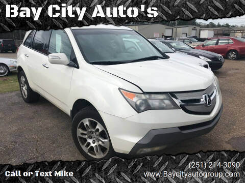 2009 Acura MDX for sale at Bay City Auto's in Mobile AL