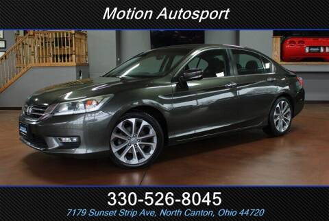 2013 Honda Accord for sale at Motion Auto Sport in North Canton OH