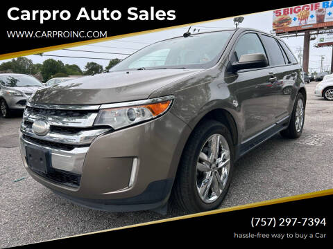 2012 Ford Edge for sale at Carpro Auto Sales in Chesapeake VA