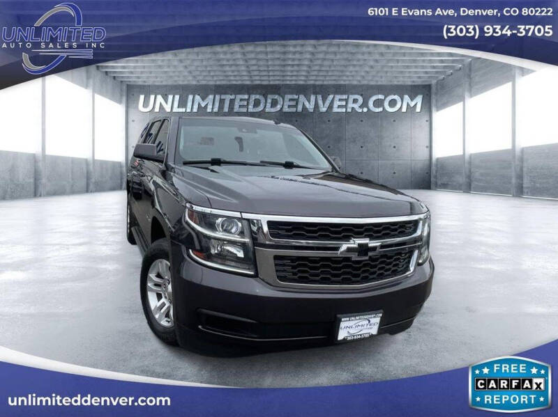 2015 Chevrolet Tahoe for sale at Unlimited Auto Sales in Denver CO