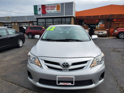2012 Toyota Corolla for sale at North Chicago Car Sales Inc in Waukegan IL