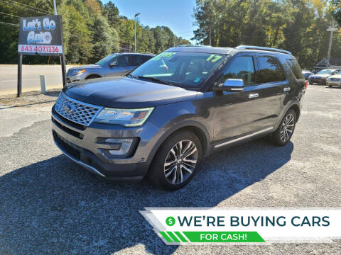 2017 Ford Explorer for sale at Let's Go Auto in Florence SC