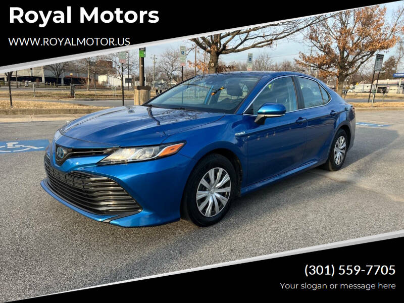 2020 Toyota Camry Hybrid for sale at Royal Motors in Hyattsville MD