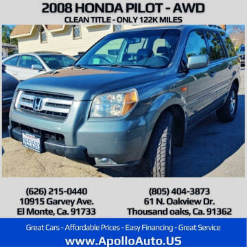 2008 Honda Pilot for sale at Apollo Auto El Monte in El Monte CA