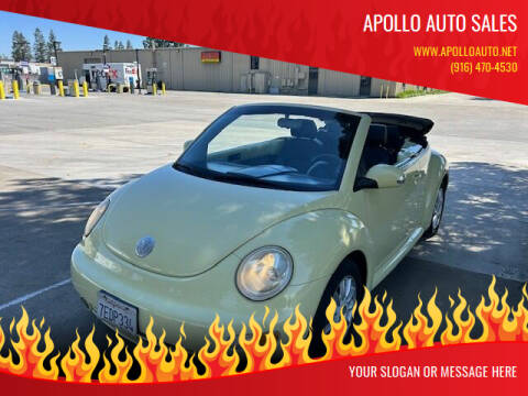 2004 Volkswagen New Beetle Convertible for sale at APOLLO AUTO SALES in Sacramento CA