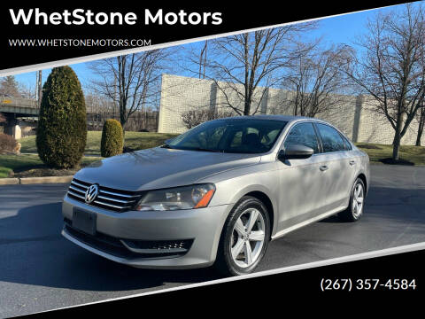 2012 Volkswagen Passat for sale at WhetStone Motors in Bensalem PA