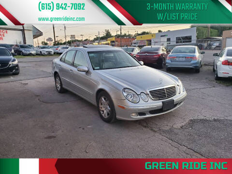 2005 Mercedes-Benz E-Class for sale at Green Ride Inc in Nashville TN