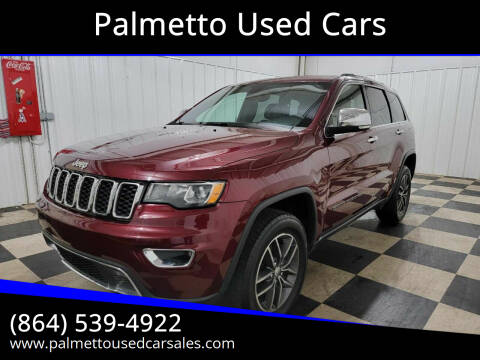 2017 Jeep Grand Cherokee for sale at Palmetto Used Cars in Piedmont SC