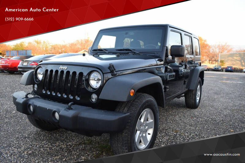 2014 Jeep Wrangler Unlimited for sale at American Auto Center in Austin TX