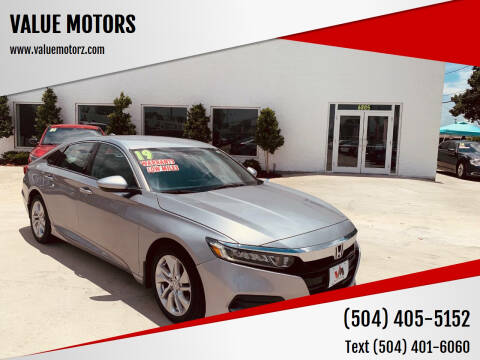 2019 Honda Accord Hybrid for sale at VALUE MOTORS in Marrero LA