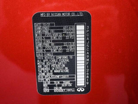 2021 Infiniti QX50 Sensory