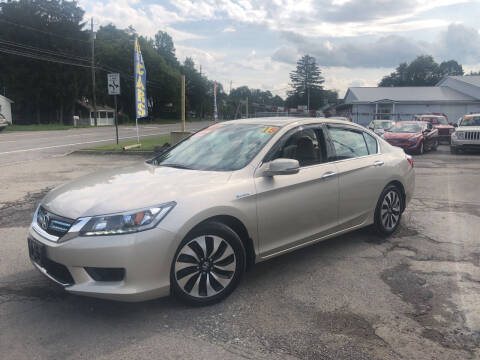 2015 Honda Accord Hybrid for sale at Conklin Cycle Center in Binghamton NY