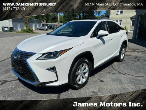 2016 Lexus RX 350 for sale at James Motors Inc. in East Longmeadow MA