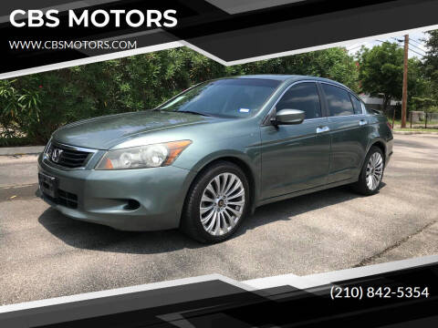 2008 Honda Accord for sale at CBS MOTORS in San Antonio TX