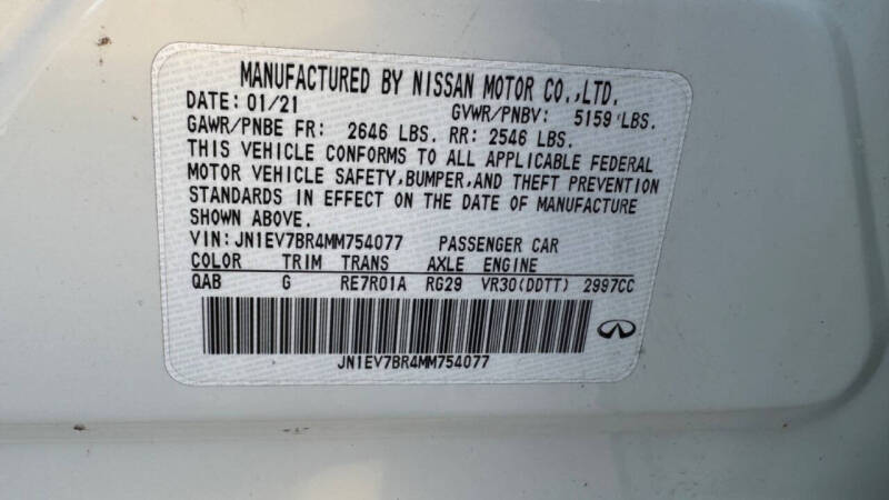 2021 Infiniti Q50 Luxe