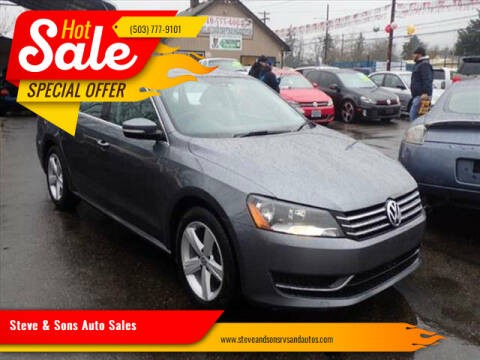 2014 Volkswagen Passat for sale at Steve & Sons Auto Sales in Happy Valley OR