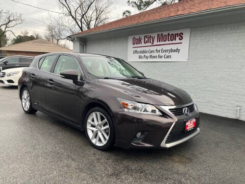 2014 Lexus CT 200h for sale at Oak City Motors in Garner NC