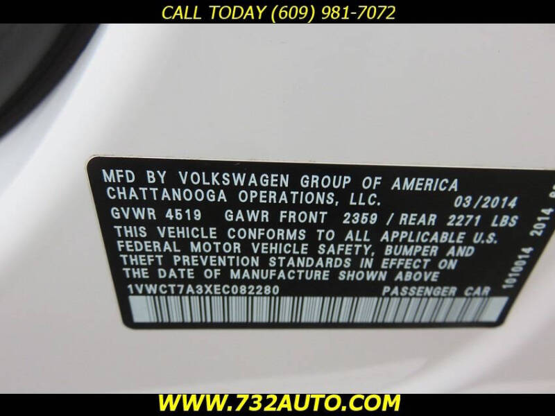 2014 Volkswagen Passat 1.8T SEL Premium PZEV