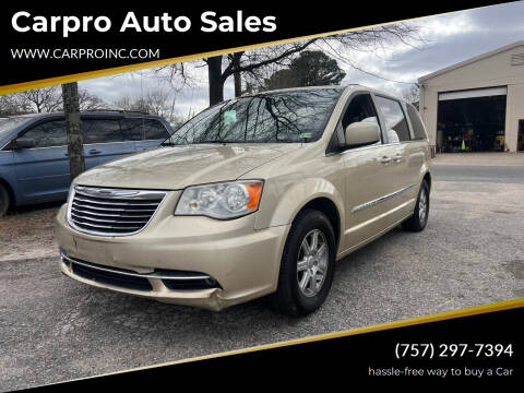 2011 Chrysler Town and Country for sale at Carpro Auto Sales in Chesapeake VA