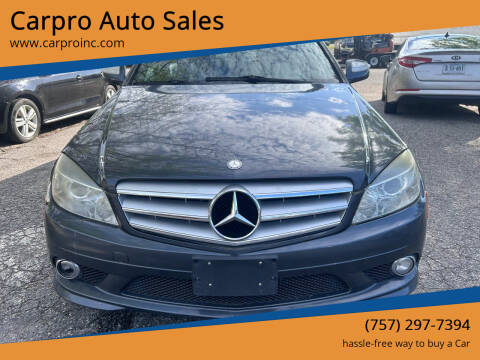 2008 Mercedes-Benz C-Class for sale at Carpro Auto Sales in Chesapeake VA