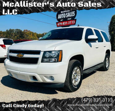 2012 Chevrolet Tahoe for sale at McAllister's Auto Sales LLC in Van Buren AR