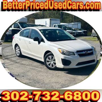 2014 Subaru Impreza for sale at Better Priced Used Cars in Frankford DE