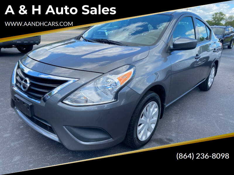 2018 Nissan Versa for sale at A & H Auto Sales in Greenville SC