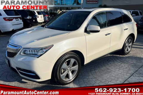 2016 Acura MDX for sale at PARAMOUNT AUTO CENTER in Downey CA