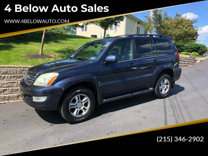 2004 Lexus GX 470 for sale at 4 Below Auto Sales in Willow Grove PA