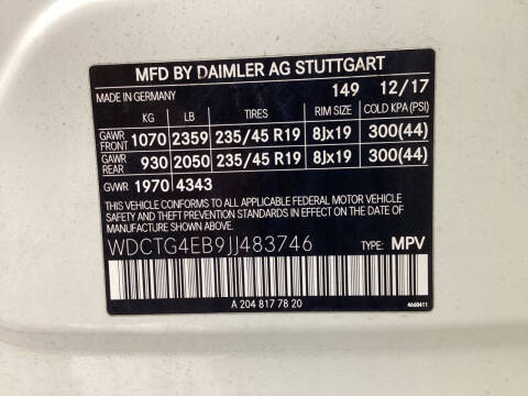 2018 Mercedes-Benz GLA GLA 250