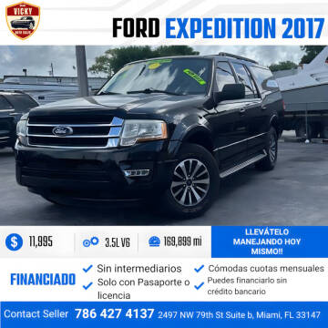 2017 Ford Expedition EL for sale at Vicky Auto Sales llc in Miami FL