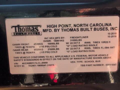 2020 Freightliner B2 Chassis