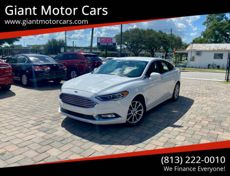 2017 Ford Fusion for sale at Giant Motor Cars in Tampa FL