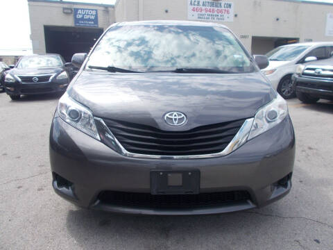 2014 Toyota Sienna for sale at ACH AutoHaus in Dallas TX