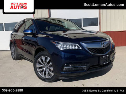 2014 Acura MDX for sale at SCOTT LEMAN AUTOS in Goodfield IL
