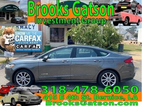 2017 Ford Fusion Hybrid for sale at Brooks Gatson Investment Group in Bernice LA