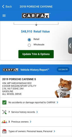 2019 Porsche Cayenne S