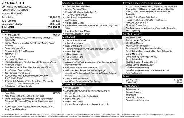 2025 Kia K5 GT
