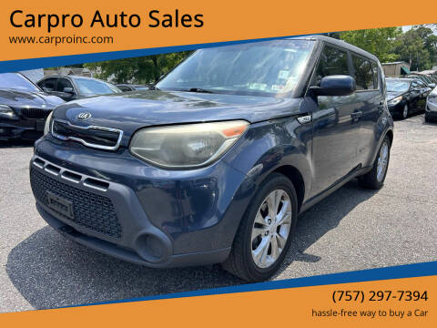 2015 Kia Soul for sale at Carpro Auto Sales in Chesapeake VA