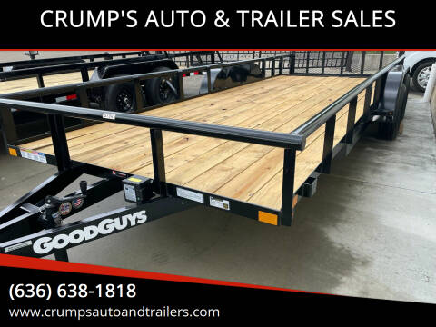 2022 GoodGuys 20’ Utility Trailer for sale at CRUMP'S AUTO & TRAILER SALES in Crystal City MO