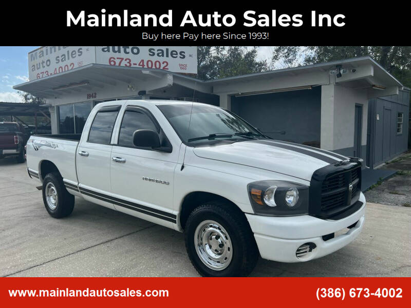 2007 Dodge Ram Pickup 1500 for sale at Mainland Auto Sales Inc in Daytona Beach FL