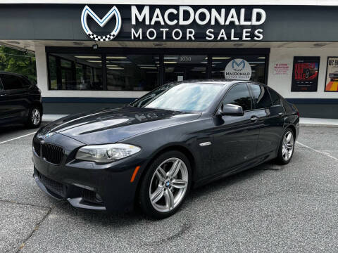 2012 BMW 5 Series for sale at MacDonald Motor Sales in High Point NC