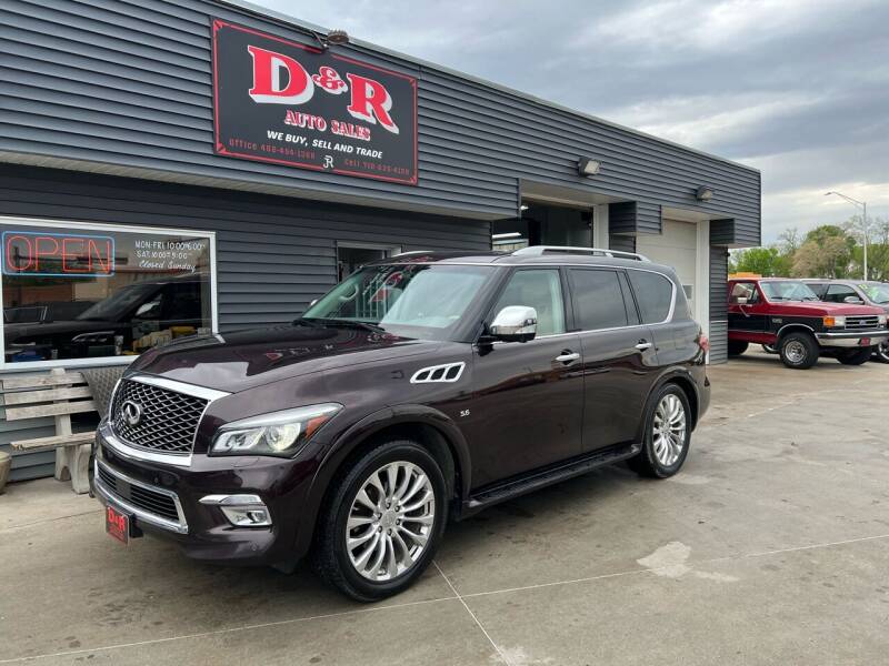 2015 Infiniti QX80 for sale at D & R Auto Sales in South Sioux City NE
