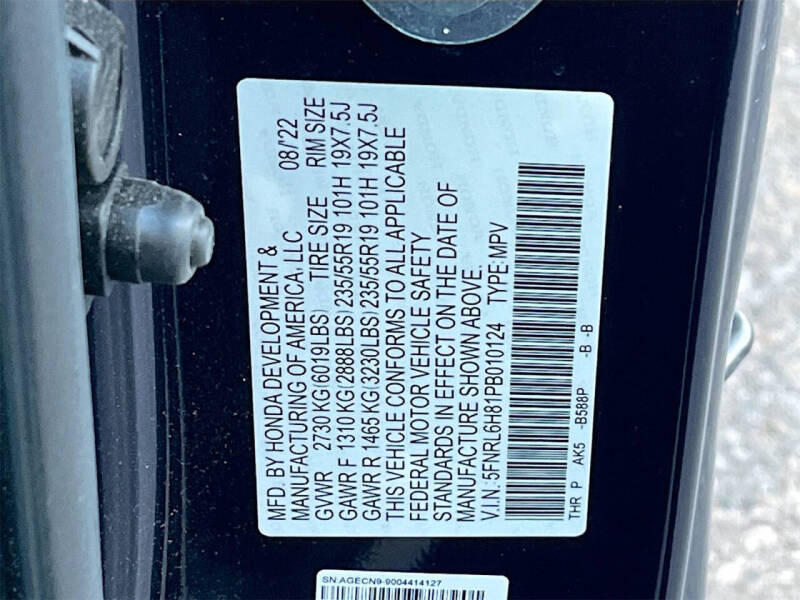 2023 Honda Odyssey Touring