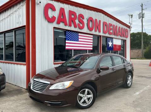 2012 Chrysler 200 for sale at Cars On Demand 3 in Pasadena TX
