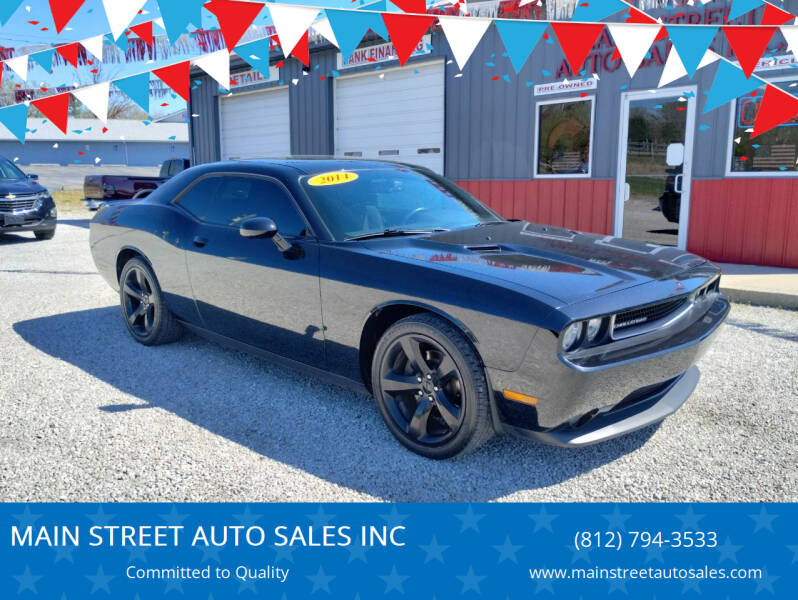 2014 Dodge Challenger for sale at MAIN STREET AUTO SALES INC in Austin IN